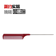 [进口]  红色 抗菌 塑制 钢针  205mm 701 尖尾梳  - DELICA -